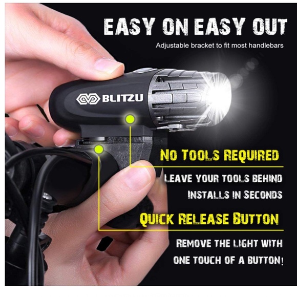 NEW Powerful Headlight and Taillight Rear LED Safety Bike Lights - Picture 3 of 9